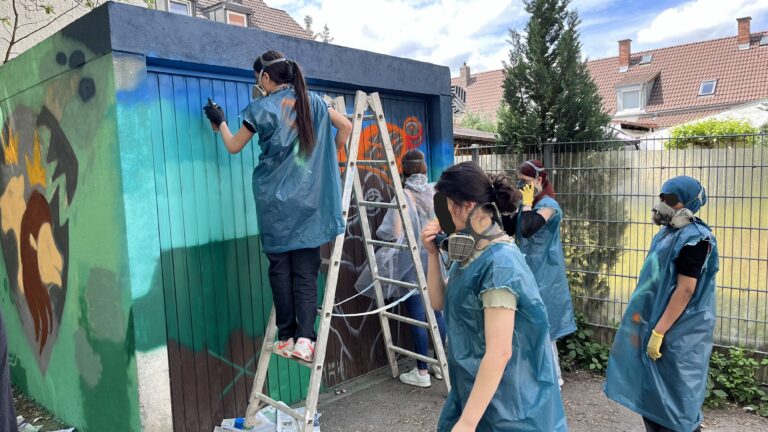 Graffiti-Kunst an der Löweneckschule